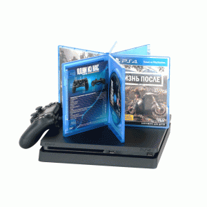 PlayStation 4 Slim 1Tb (б/у) + Days gone, God of war, Одни из нас