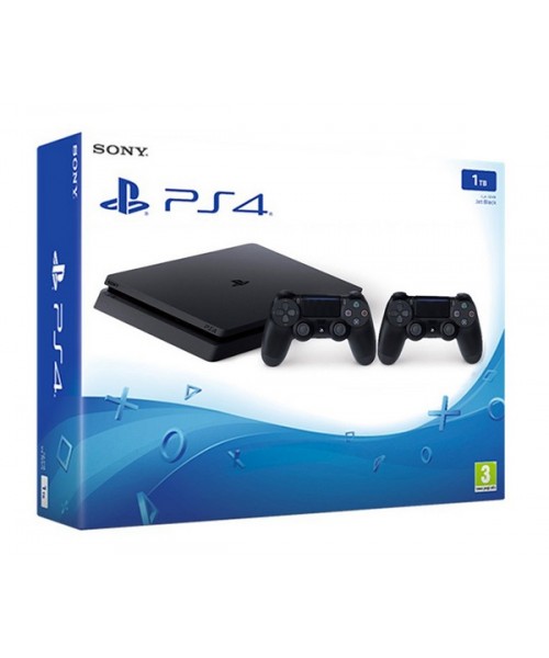 PlayStation 4 Slim 1Tb (б/у) + 2й геймпад (реплика)